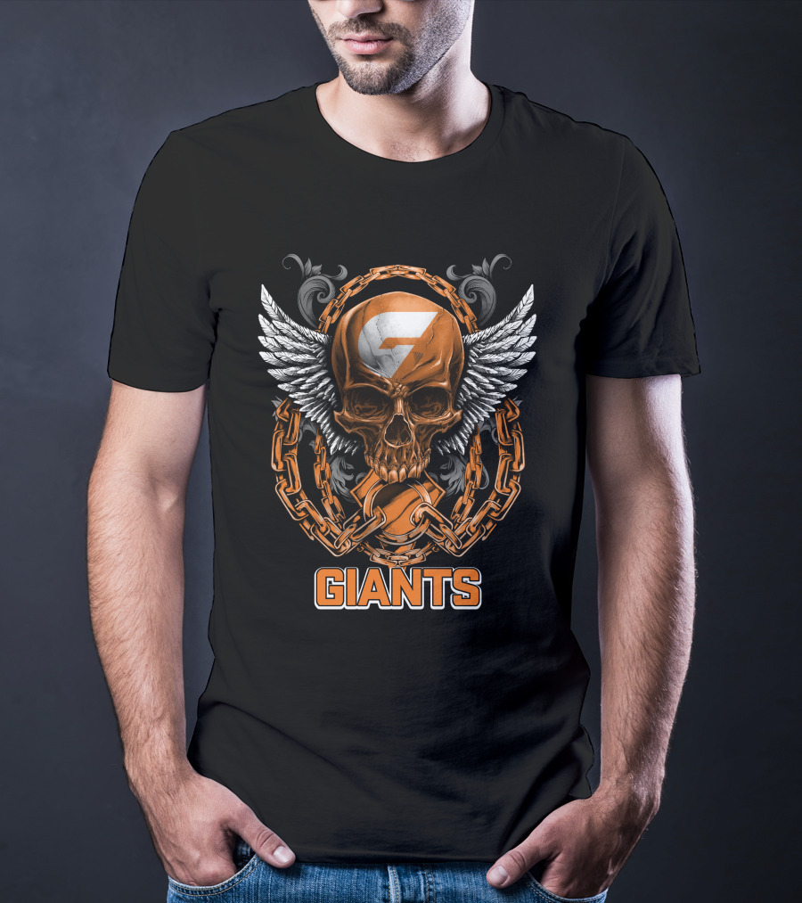 GIANTS Skull Wings Chains T-Shirt