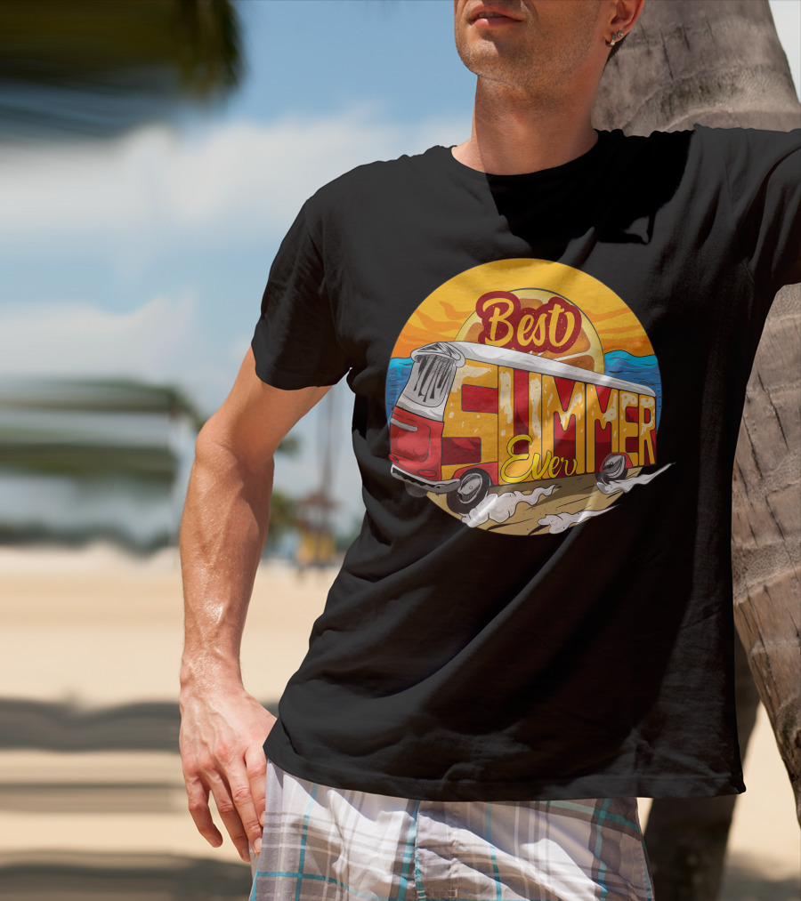 Best Summer Ever Beach Surf Van Adventure T-Shirt