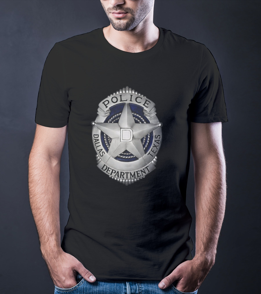 Dallas Police Department Texas Badge Emblem T-Shirt