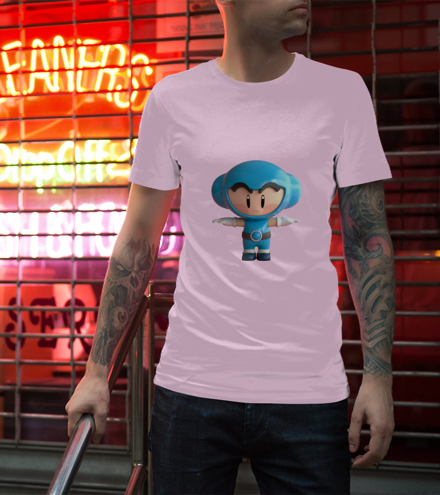 Crazy Arcade Dao Cute Character Blue T-Shirt