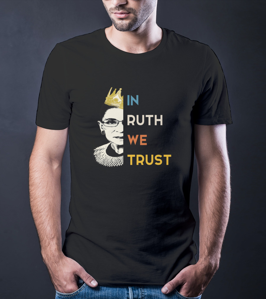 IN RUTH WE TRUST Crown Collar Half T-Shirt