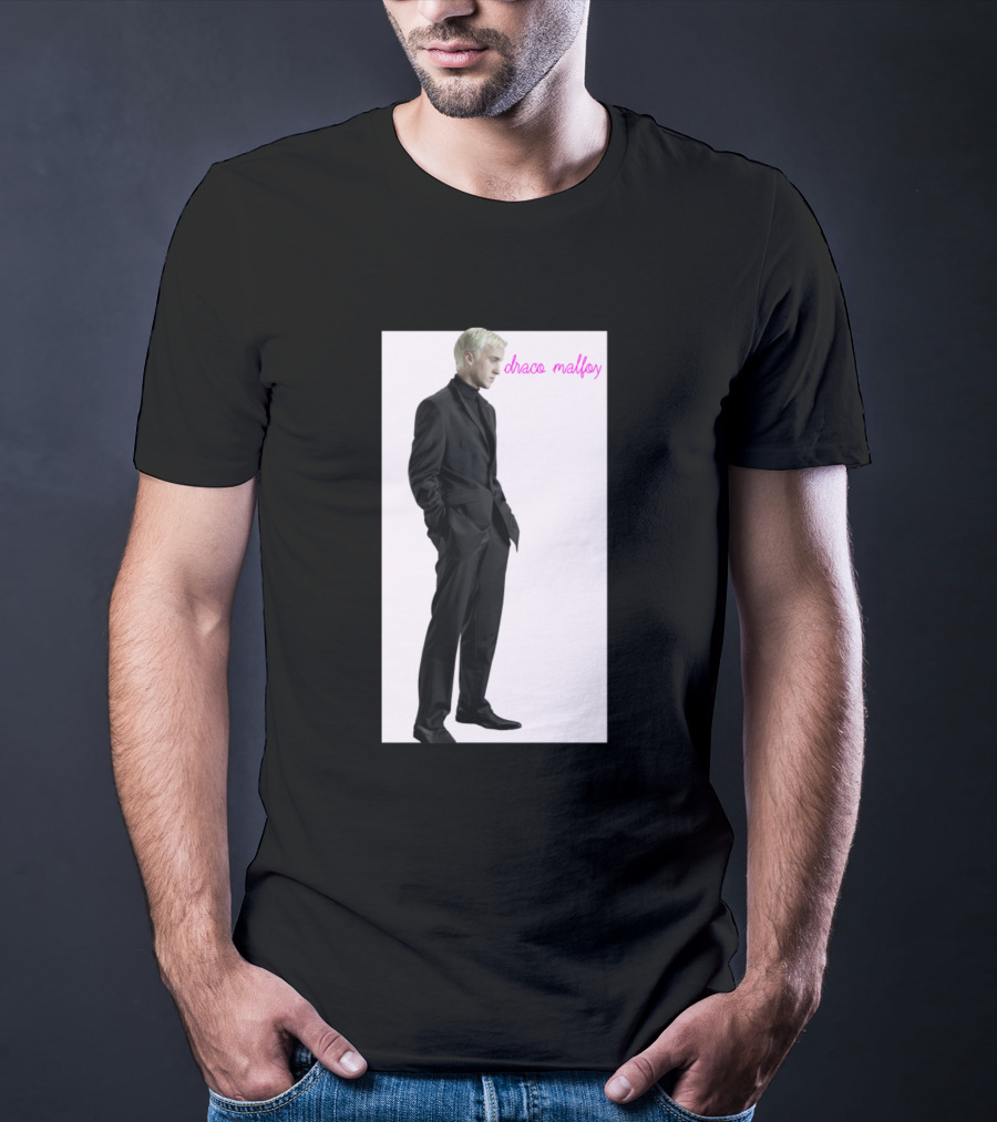 Draco Malfoy Fan Black Suit T-Shirt