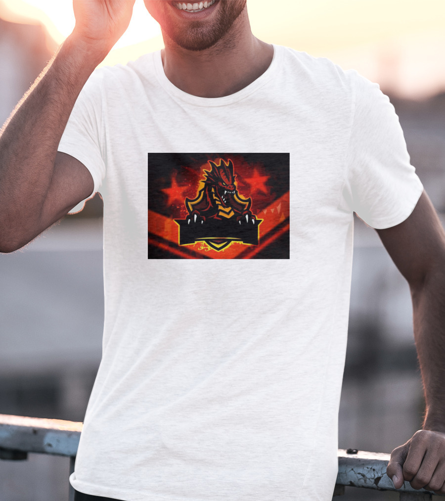 Draco6kin1 Fiery Dragon Emblem T-Shirt