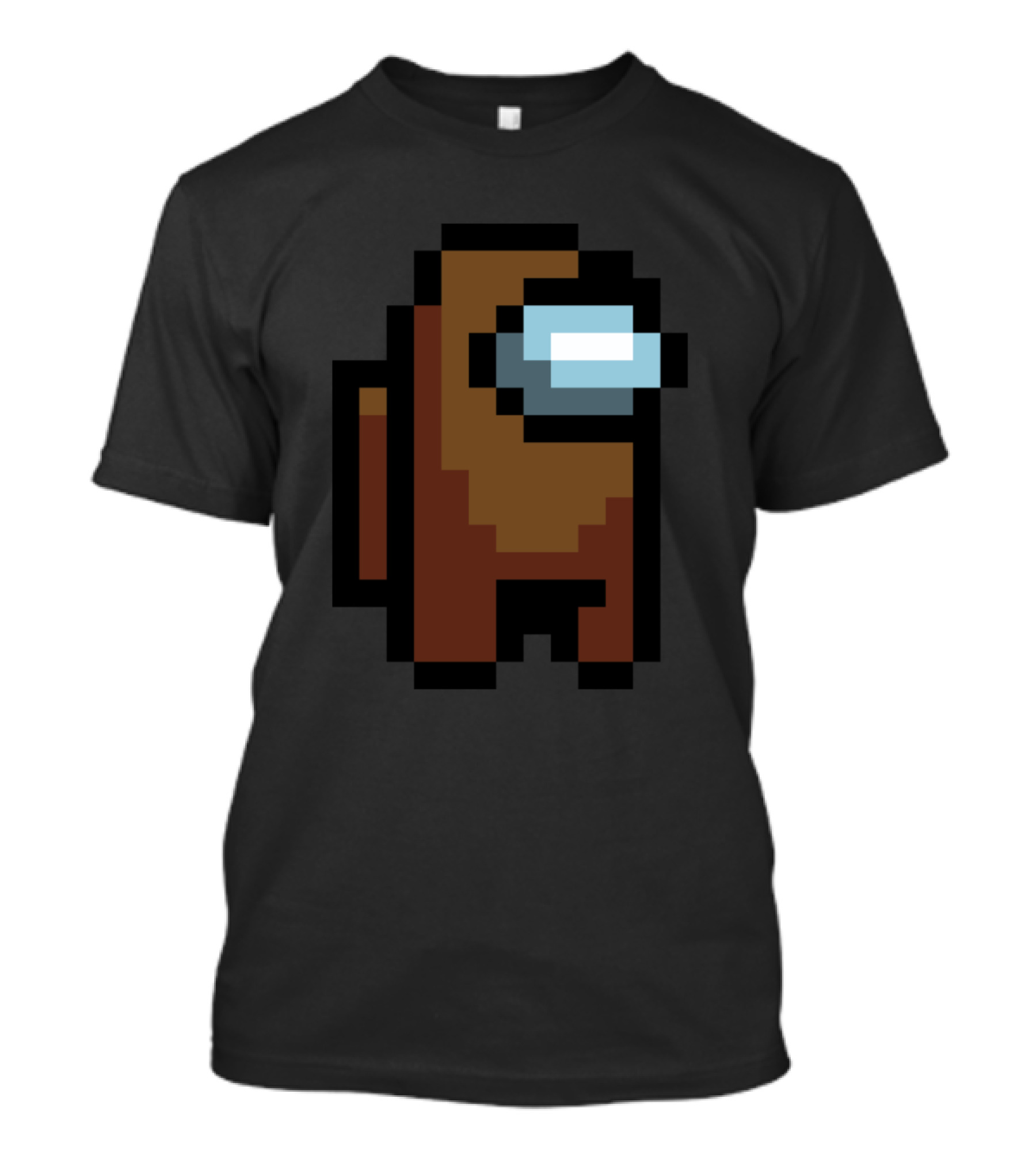 Among Us Crewmate Brown Pixel Character T-Shirt