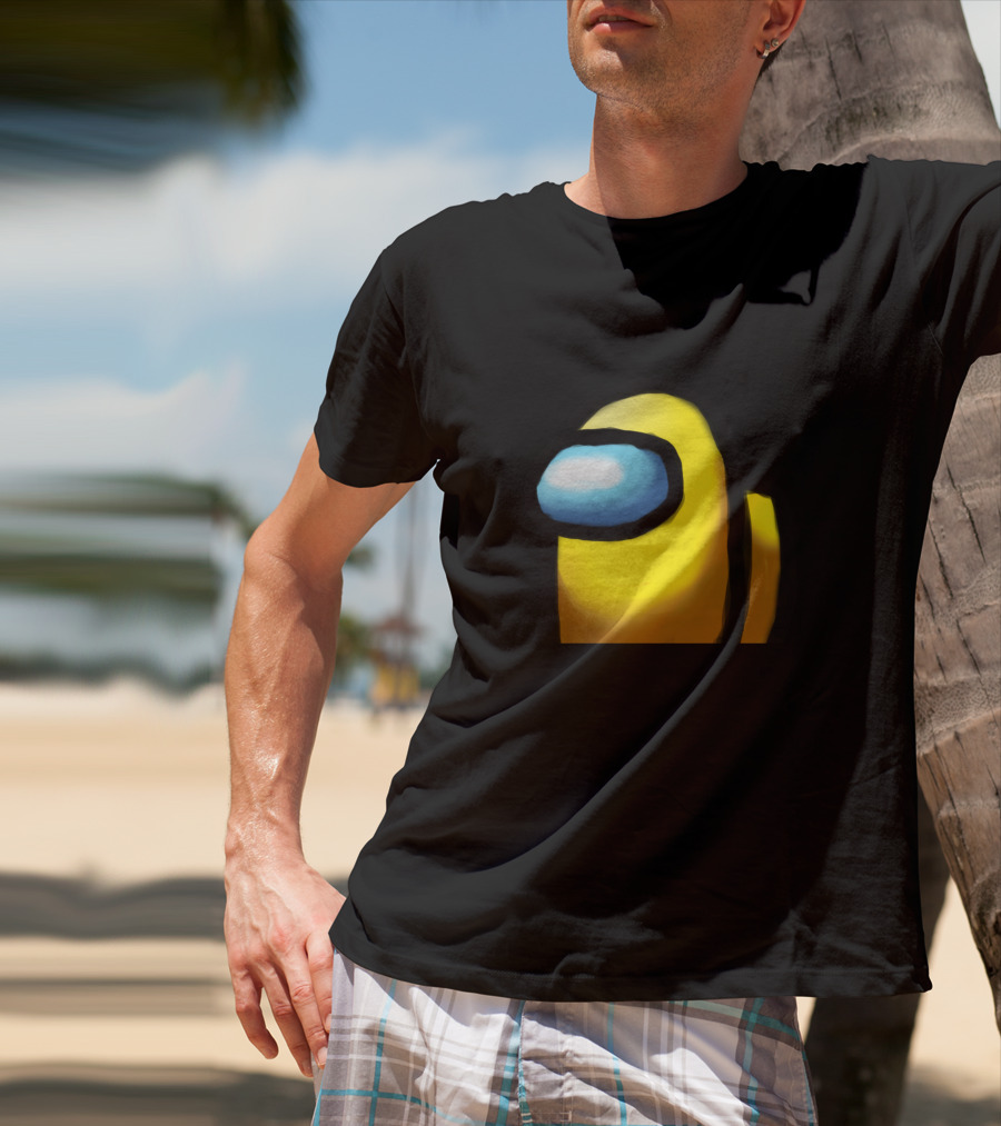 Among Us Yellow Crewmate Character T-Shirt