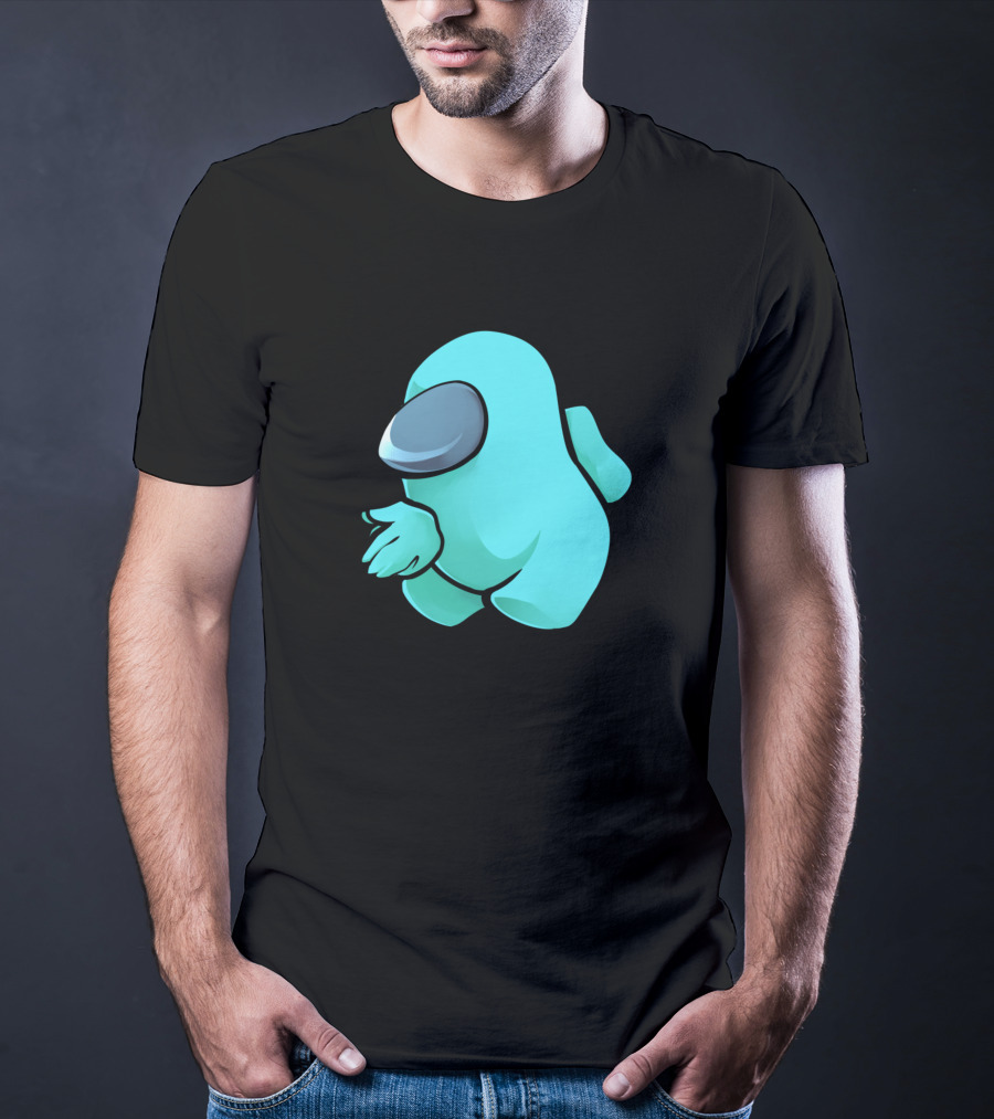 Sus Light Blue Crewmate Character T-Shirt