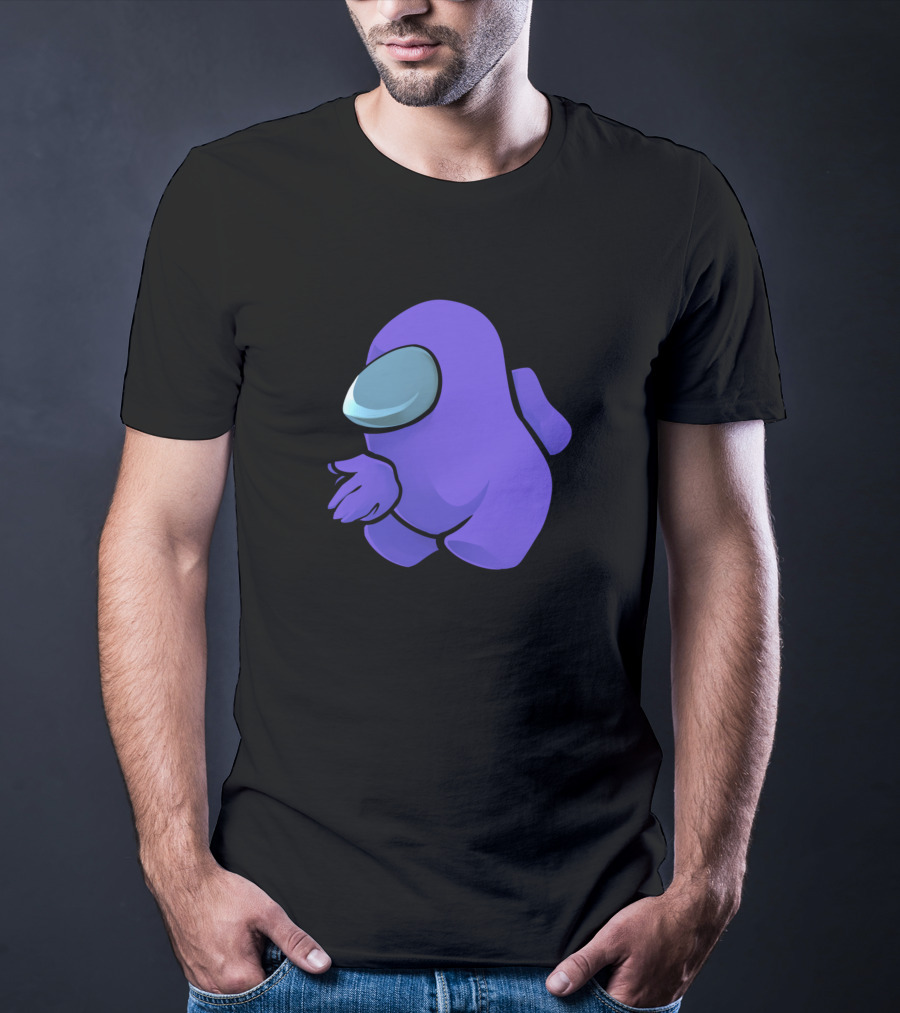 Sus Purple Crewmate Gaming Character T-Shirt