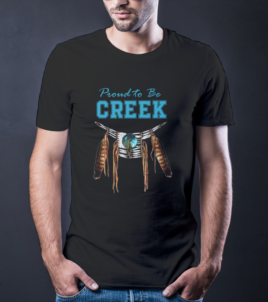 Proud To Be Creek Native American Dreamcatcher T-Shirt