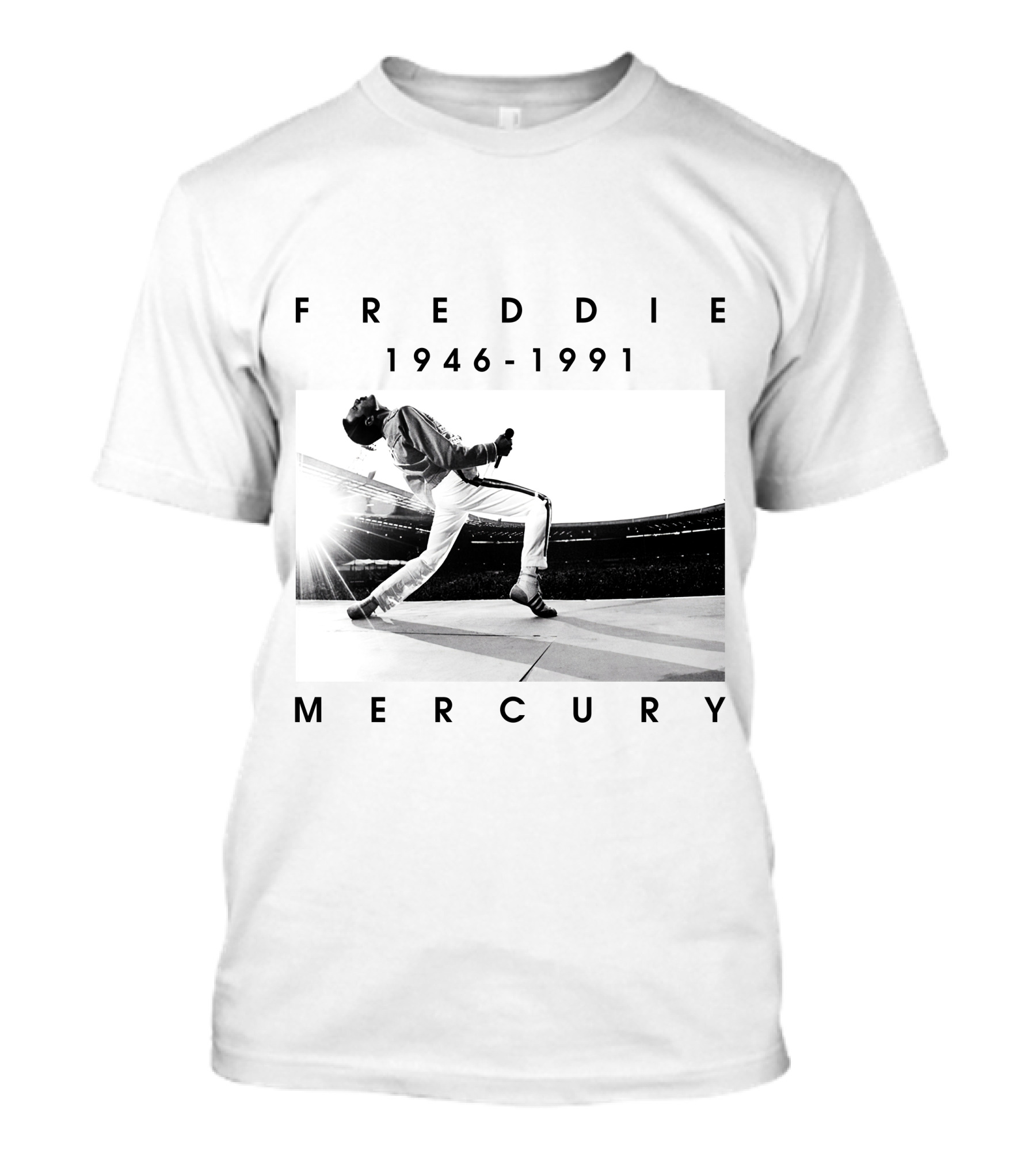 Freddie Mercury 1946-1991 Iconic Stage Performance T-Shirt
