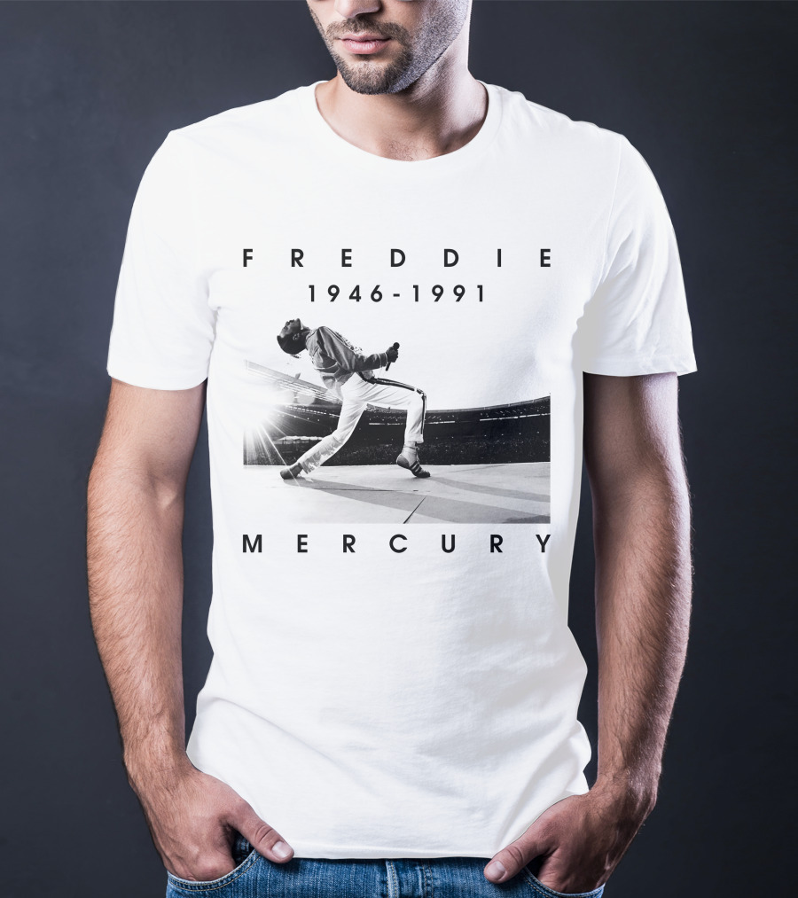 Freddie Mercury 1946-1991 Iconic Stage Performance T-Shirt