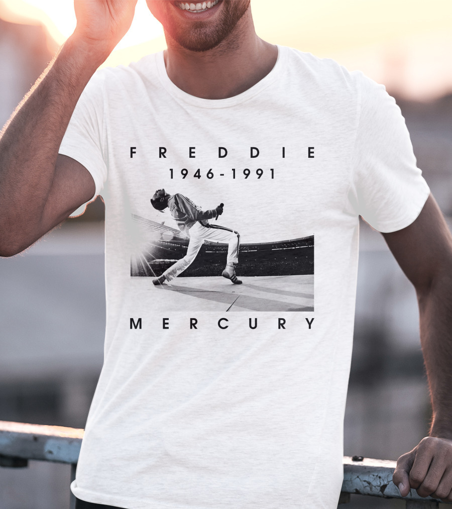 Freddie Mercury 1946-1991 Iconic Stage Performance T-Shirt