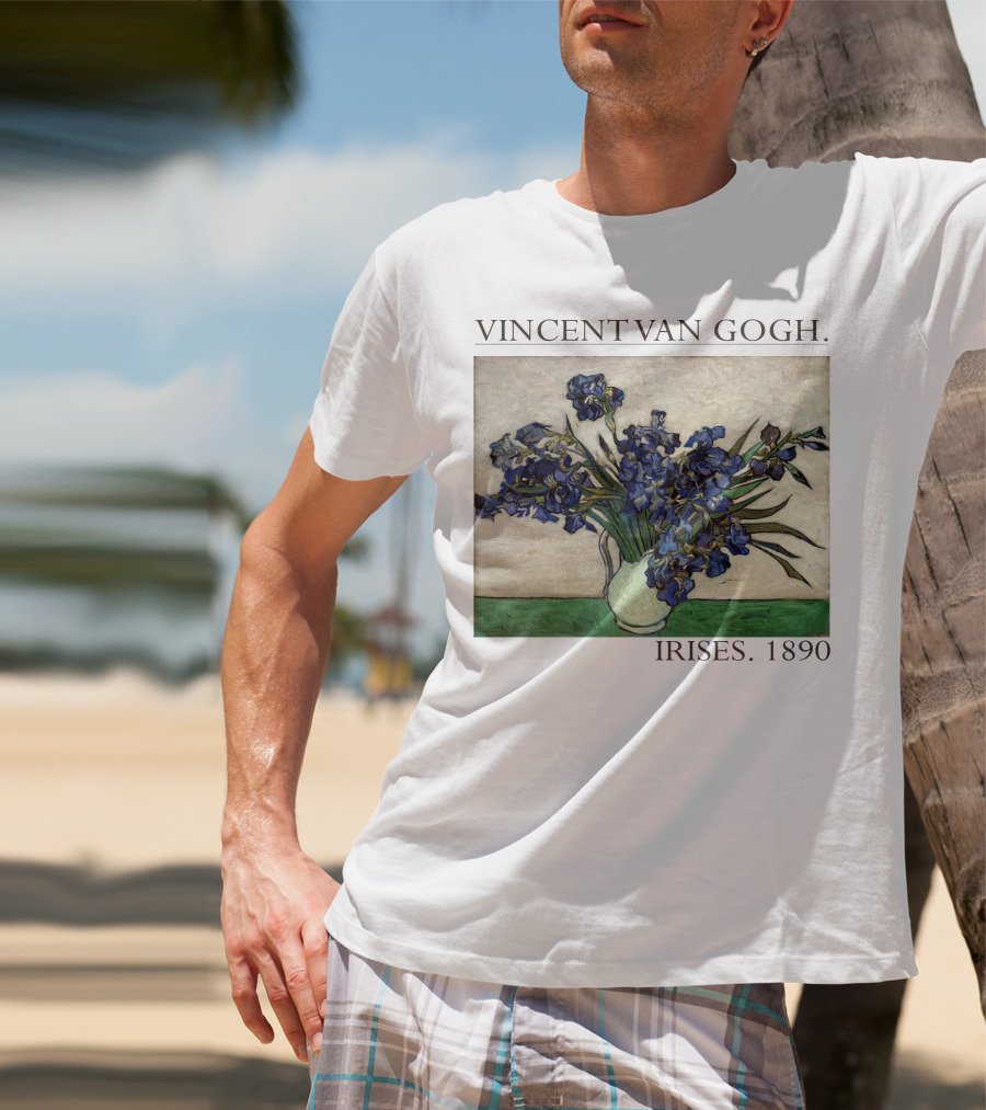 VINCENT VAN GOGH IRISES 1890 T-Shirt
