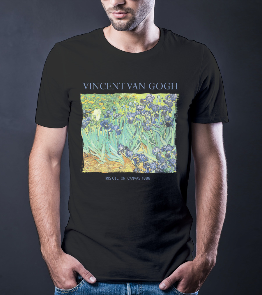 VINCENT VAN GOGH IRIS OIL ON CANVAS 1888 T-Shirt