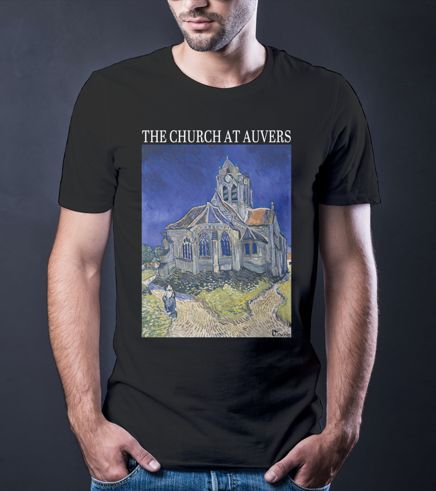 Van Gogh The Church At Auvers Painting By Vincent Van Gogh T-Shirt