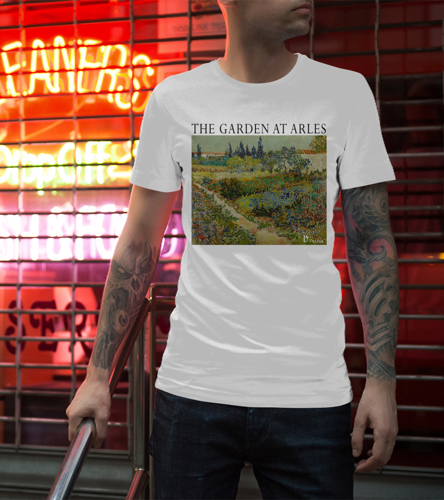 The Garden At Arles Vincent Van Gogh Vincent Signature T-Shirt