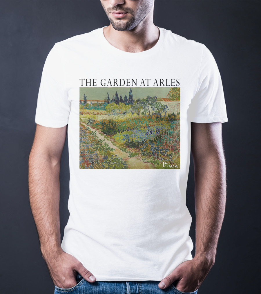 The Garden At Arles Vincent Van Gogh Vincent Signature T-Shirt