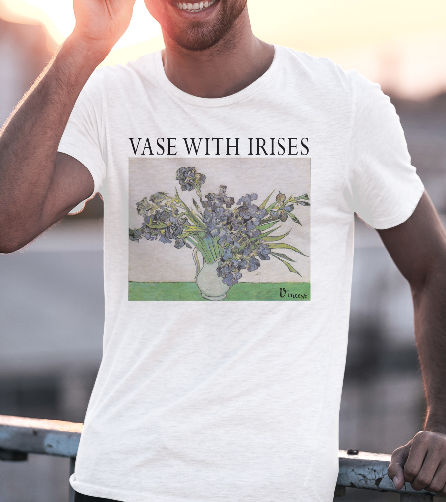 Vase With Irises Vincent T-Shirt