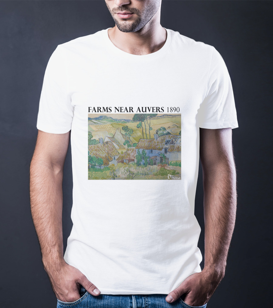 Farms Near Auvers 1890 Vincent Van Gogh T-Shirt