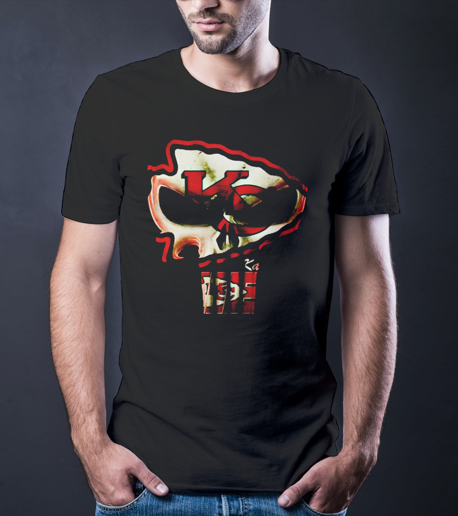Kansas City Chiefs KC Skull T-Shirt