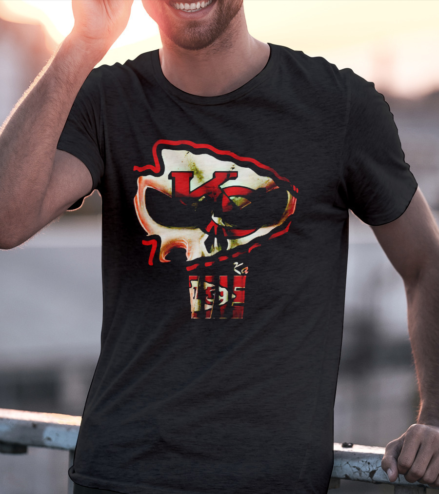 Kansas City Chiefs KC Skull T-Shirt