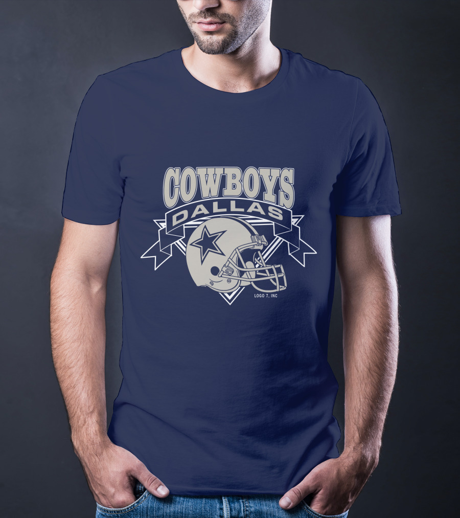 Dallas Cowboys Logo 7 Inc Helmet Star T-Shirt
