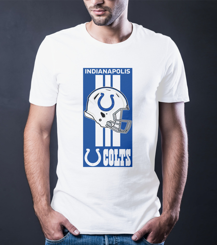 Indianapolis Colts Helmet Logo T-Shirt
