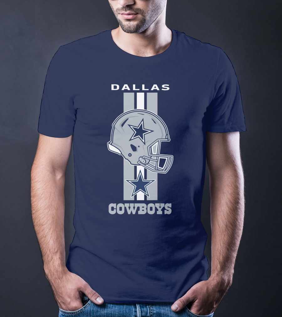 Dallas Cowboys Helmet Star Emblem T-Shirt