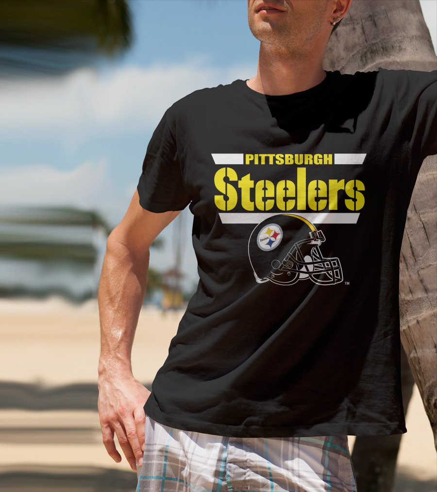 Pittsburgh Steelers Helmet Logo NFL Fan Gear T-Shirt