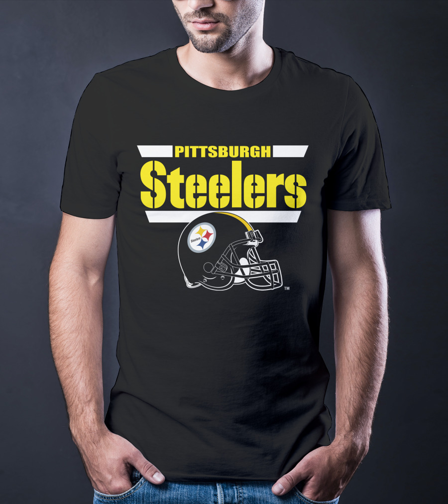 Pittsburgh Steelers Helmet Logo NFL Fan Gear T-Shirt