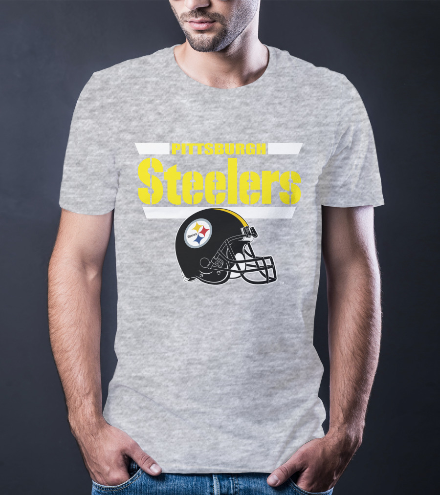 Pittsburgh Steelers Football Helmet NFL Team T-Shirt