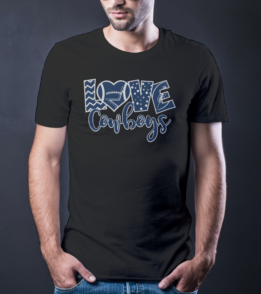 LOVE Cowboys Football T-Shirt