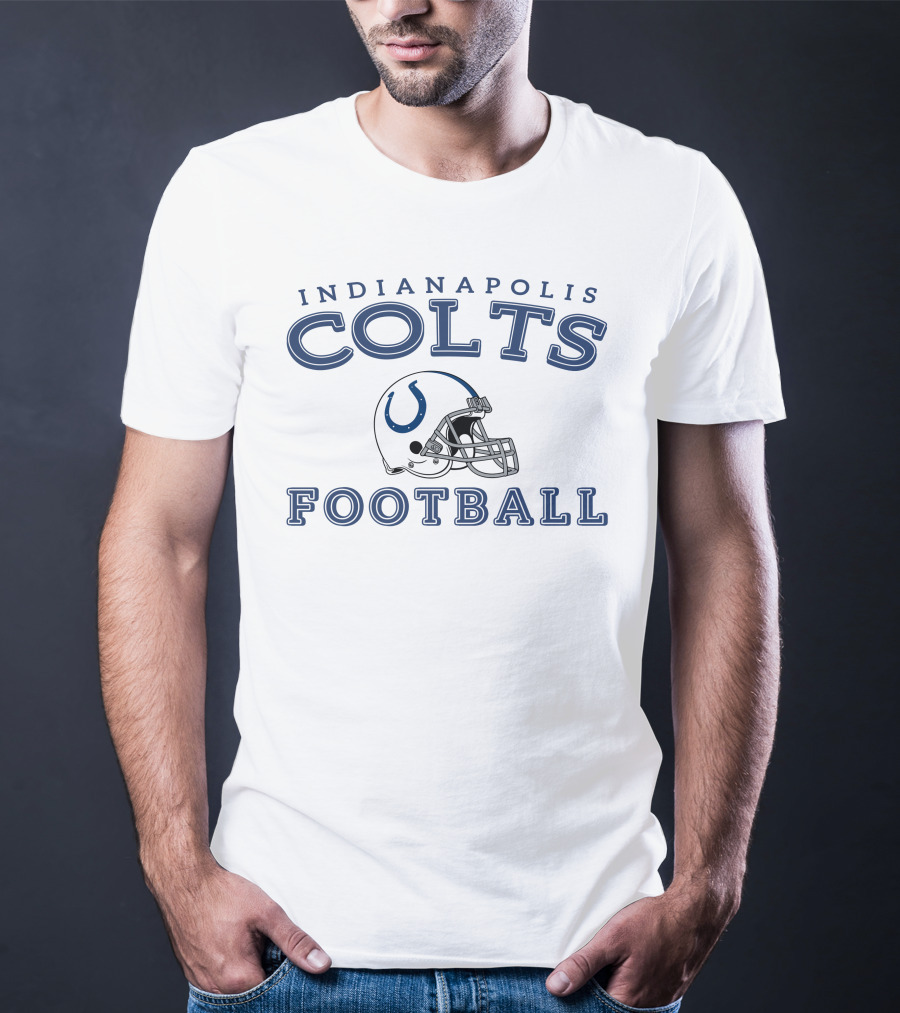 Indianapolis Colts Football Helmet T-Shirt