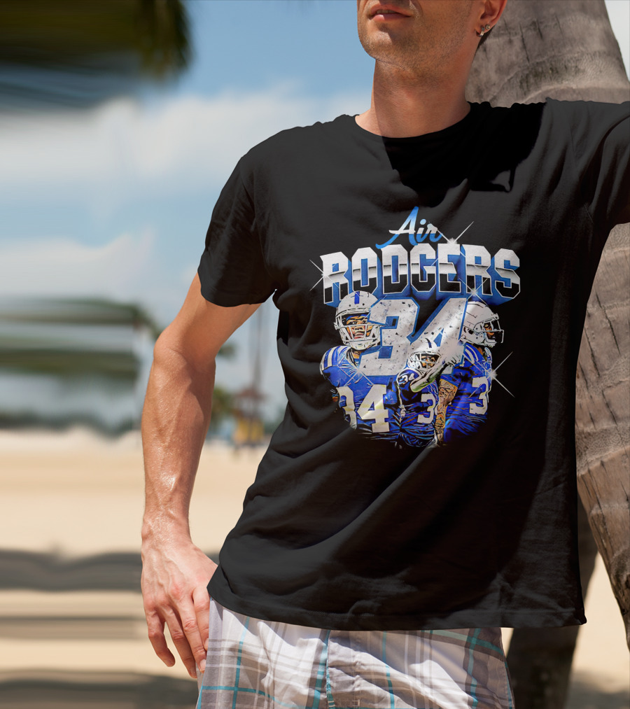 Air Rodgers 34 Indianapolis Colts Players T-Shirt