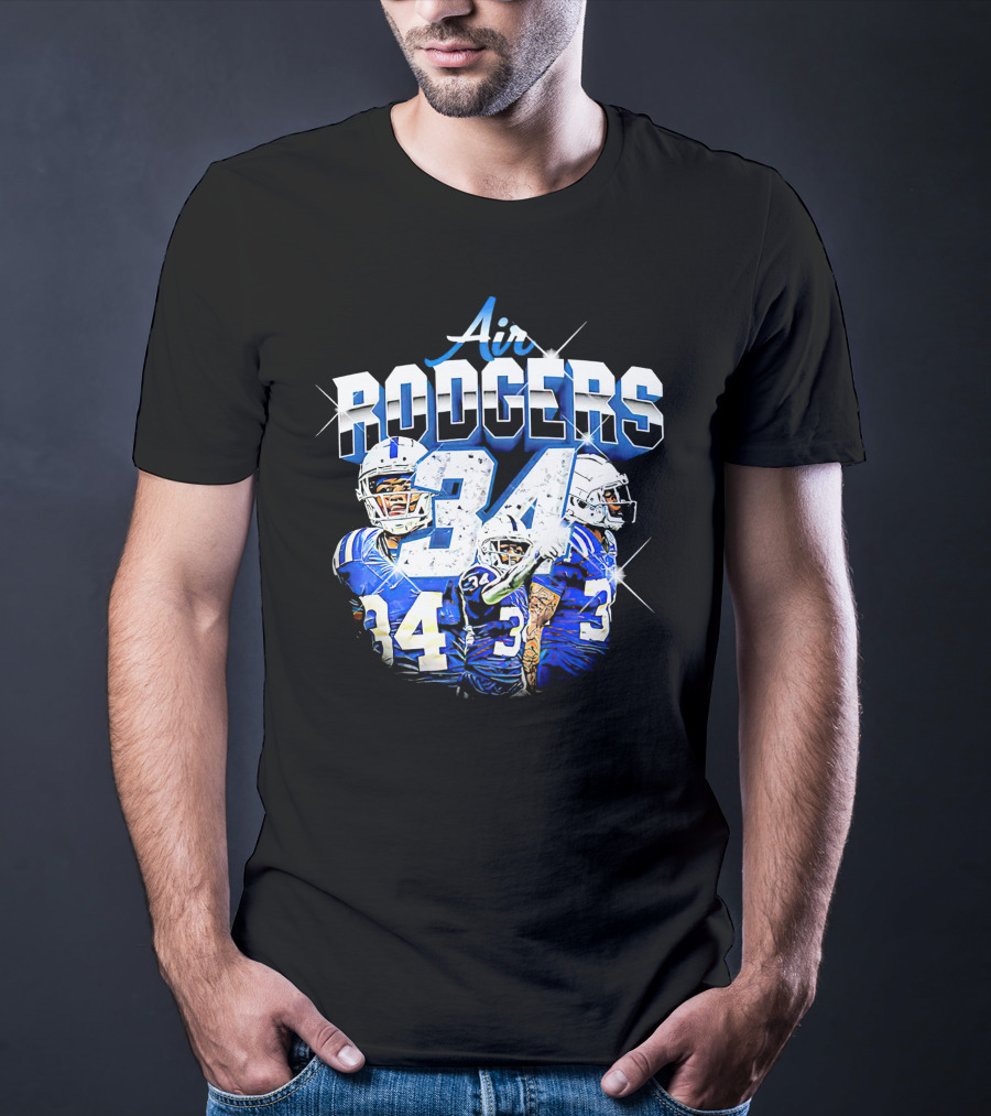 Air Rodgers 34 Indianapolis Colts Players T-Shirt