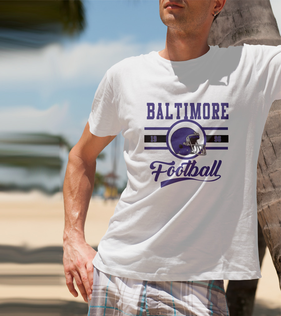 Baltimore Ravens Football 1996 Helmet T-Shirt