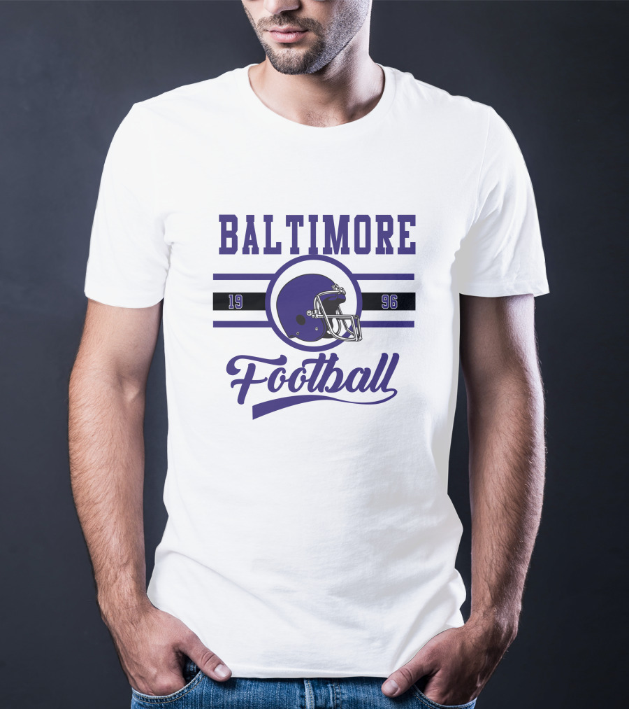 Baltimore Ravens Football 1996 Helmet T-Shirt