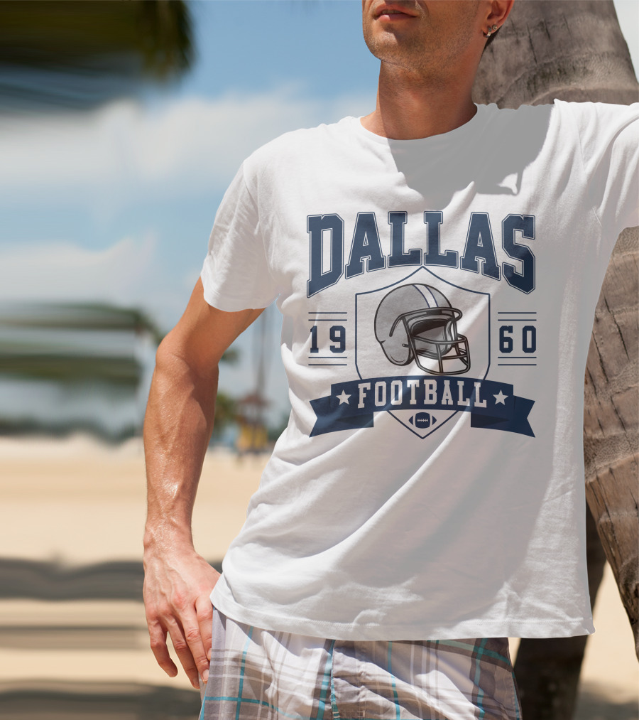 Dallas Football 1960 Helmet T-Shirt
