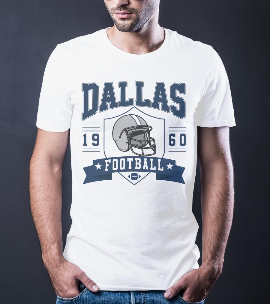 Dallas Football 1960 Helmet T-Shirt