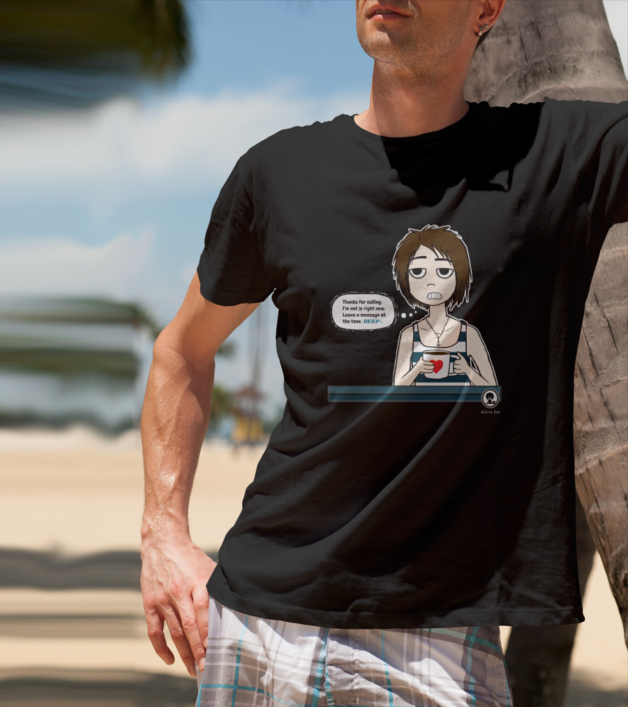 Thanks For Calling BEEP Coffee Character Alicia Sai T-Shirt