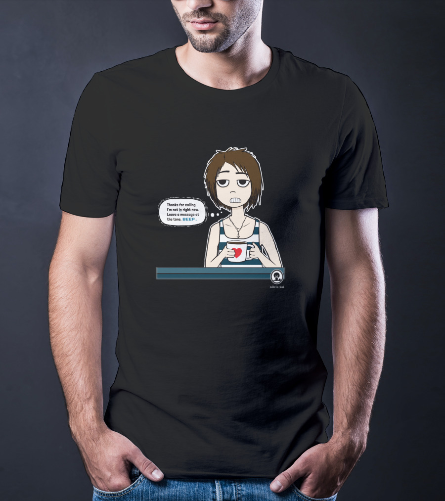 Thanks For Calling BEEP Coffee Character Alicia Sai T-Shirt