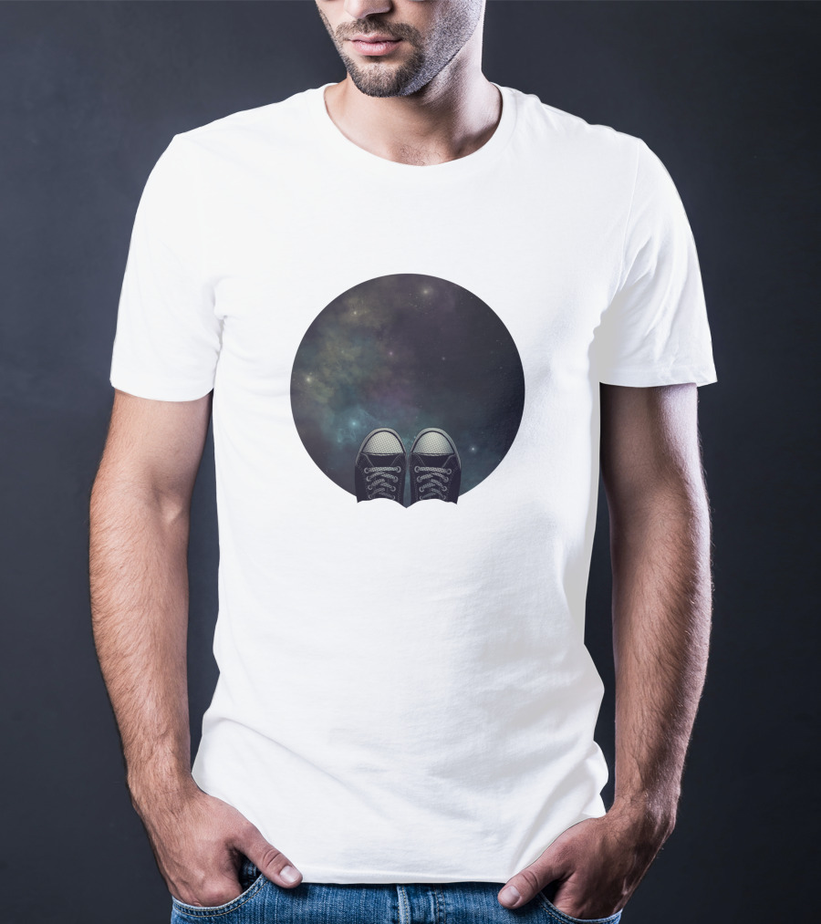 At The Edge Of The Universe 191686 Stars Converse Shoes Galaxy T-Shirt