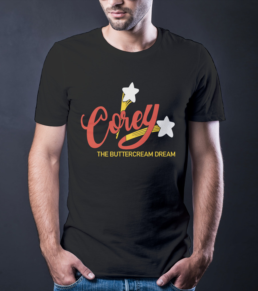 Corey The Buttercream Dream Stars And Swirls T-Shirt