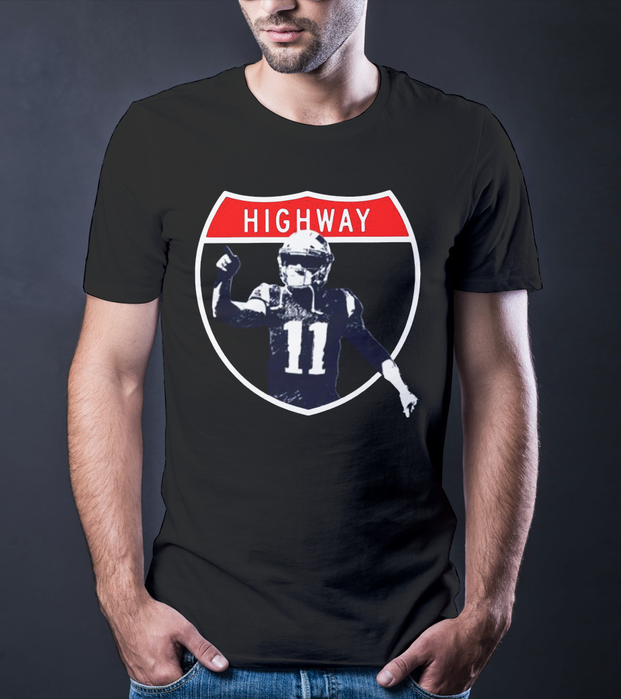 Highway Football Number 11 Shield T-Shirt