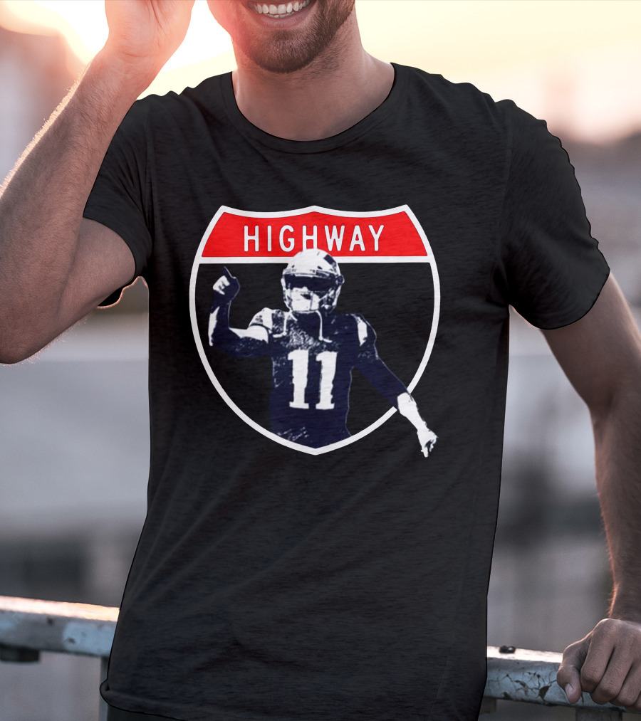 Highway Football Number 11 Shield T-Shirt
