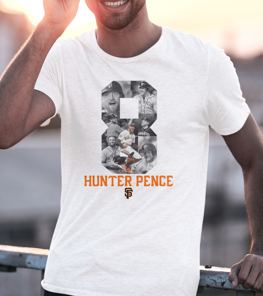 Hunter Pence San Francisco Giants Number 8 Baseball T-Shirt
