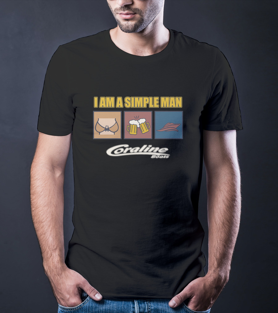 I Am A Simple Man Coraline Beats T-Shirt
