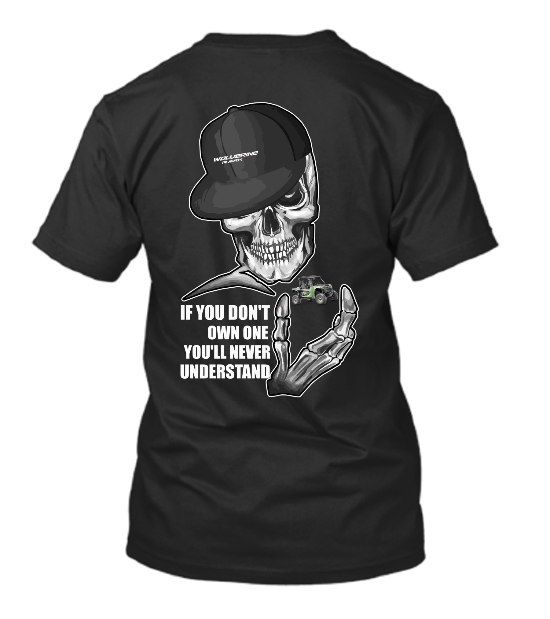 Wolverine RMAX Skull Cap Skeleton Offroad Enthusiast T-Shirt