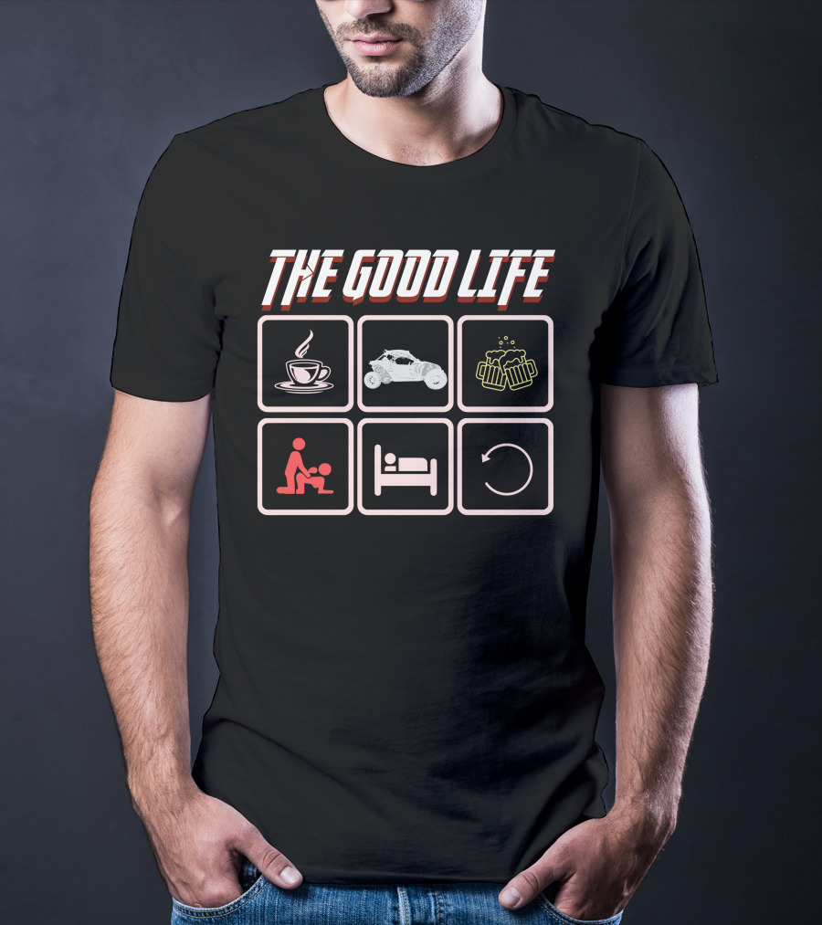 THE GOOD LIFE CANAM COFFEE RIDE BEER CYCLE T-Shirt