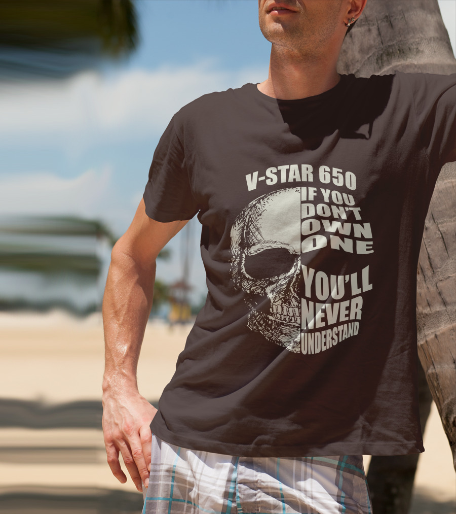 V-Star 650 If You Don't Own One You'll Never Understand Skull T-Shirt