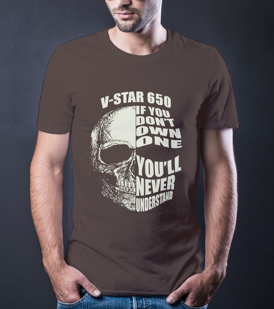 V-Star 650 If You Don't Own One You'll Never Understand Skull T-Shirt